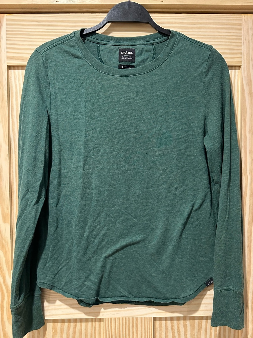 Prana Deep Green Crewneck Tee